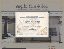 Tablet Screenshot of angelicnailspagilbert.com